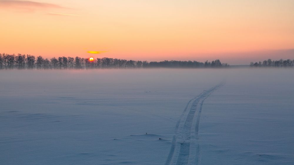Солнце садится