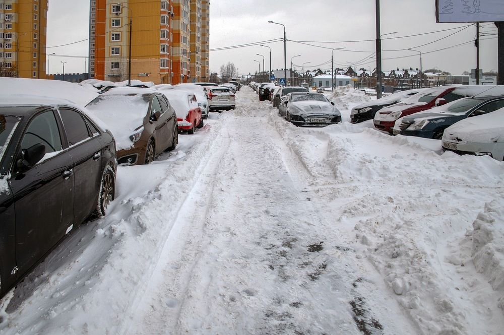 Город в снегу
