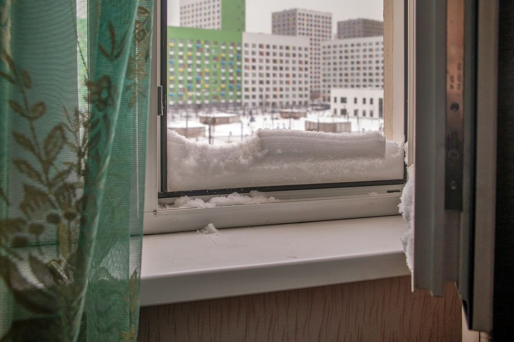 Город в снегу