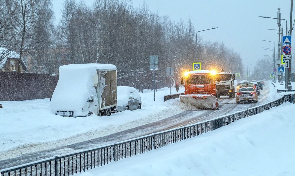 Город в снегу