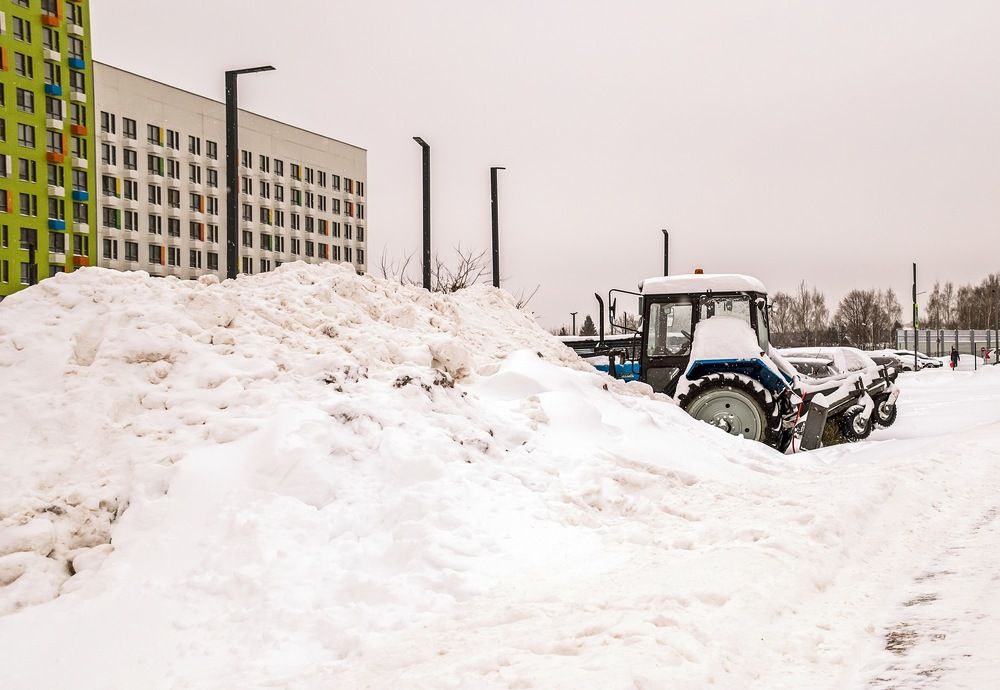 Город в снегу