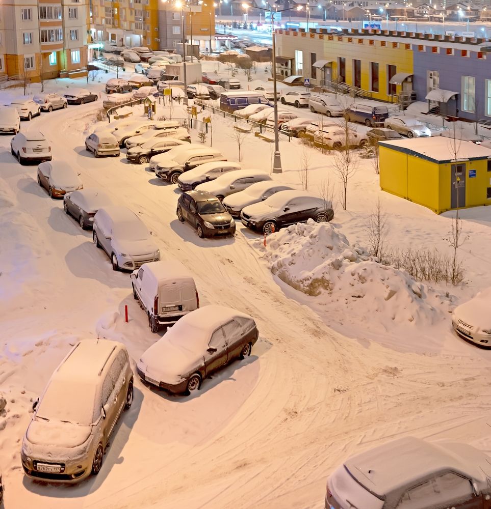 После ночного снегопада
