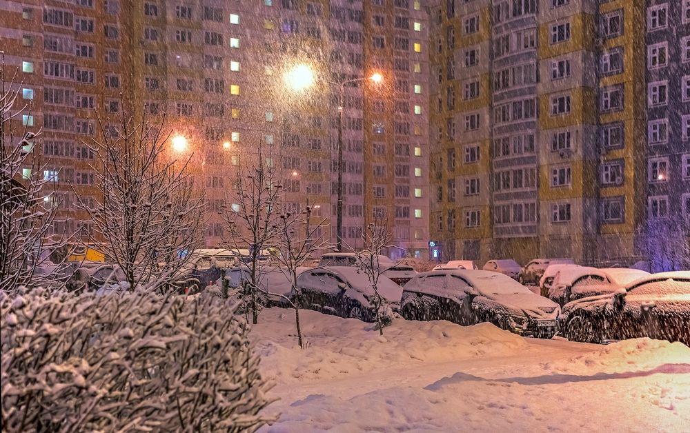 Утро было снежное