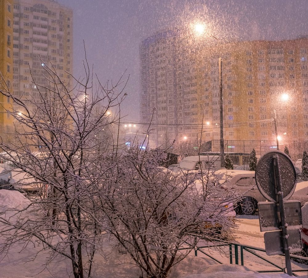 Утро было снежное