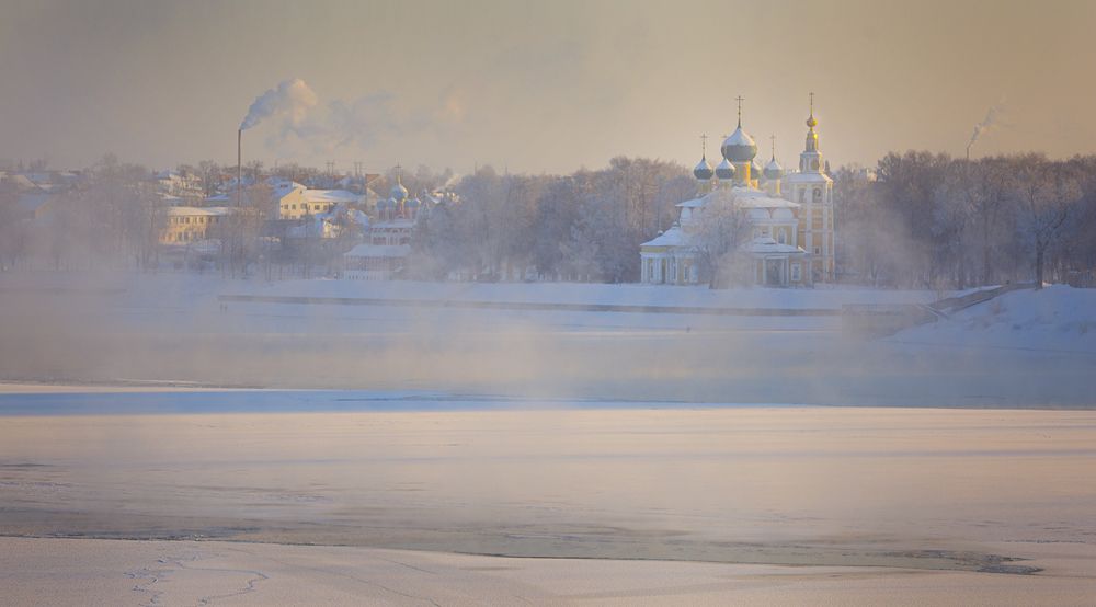 Углич, Волга, -30С.
