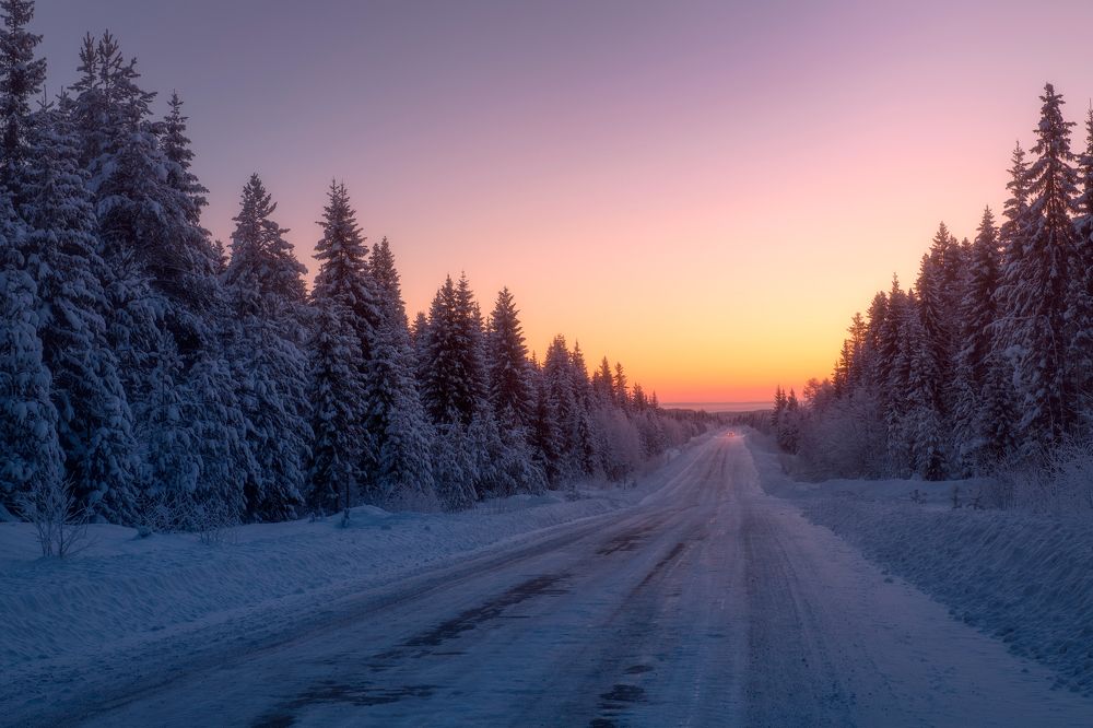 Старинное Мезенское село Кимжа на Рождество