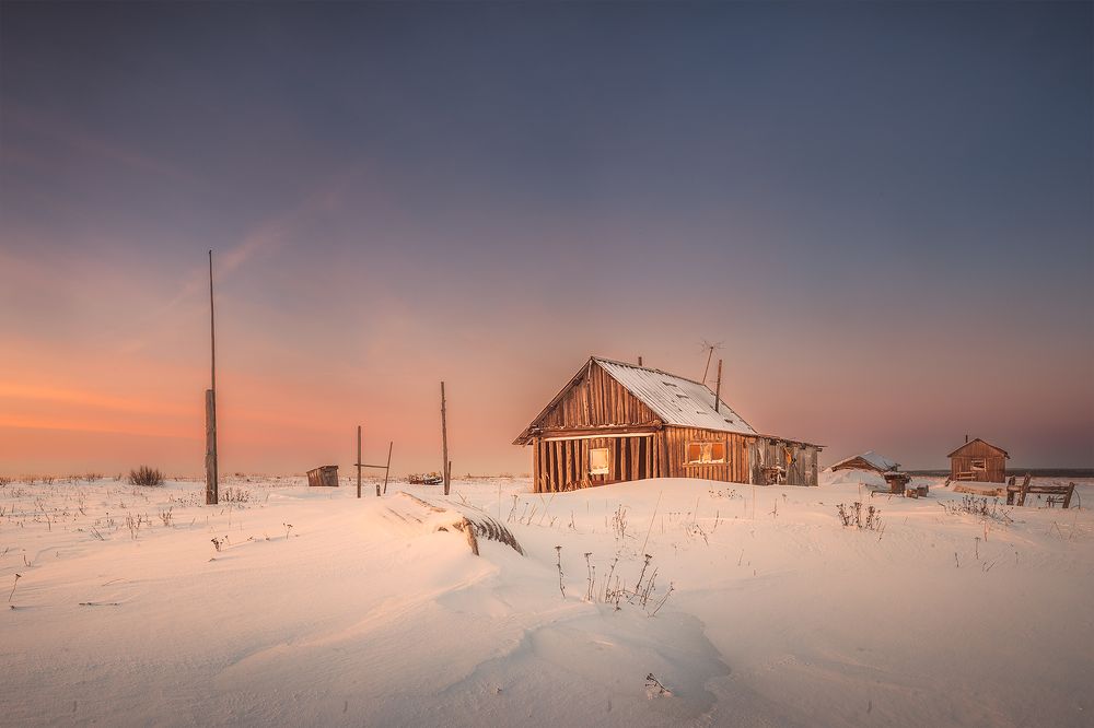 Рыбацкая изба на Белом море