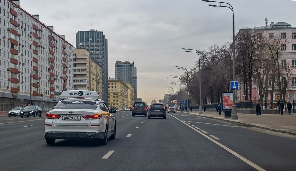 По Москве в январе