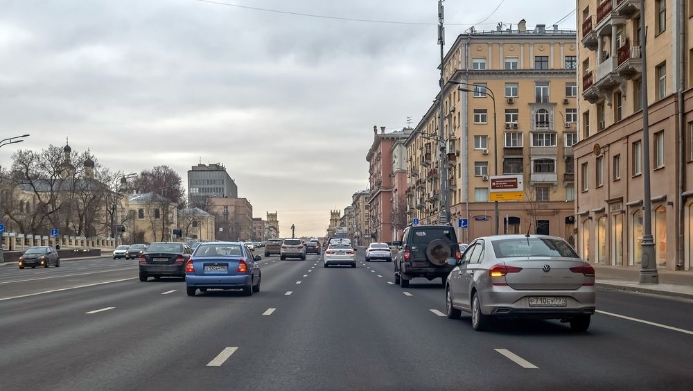 По Москве в январе