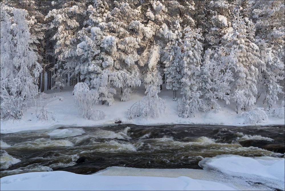 Утро на зимних перекатах