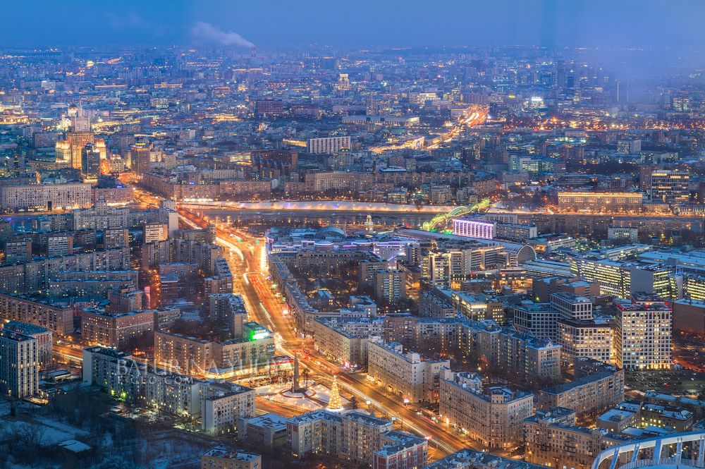 Москва с высоты Москва-Сити