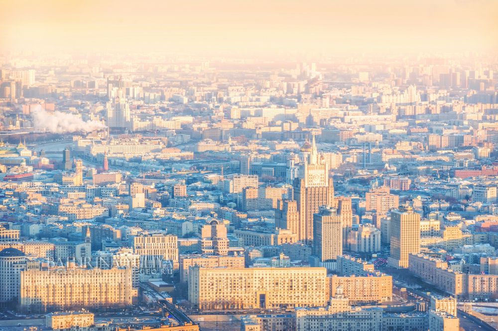 Москва с высоты Москва-Сити