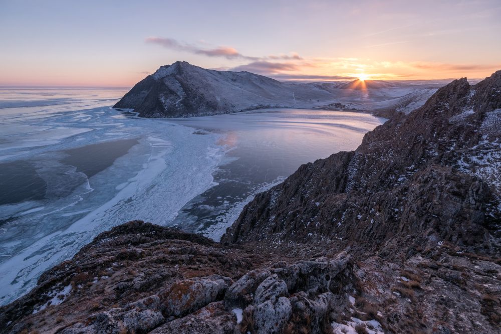 Закат в бухте Ая