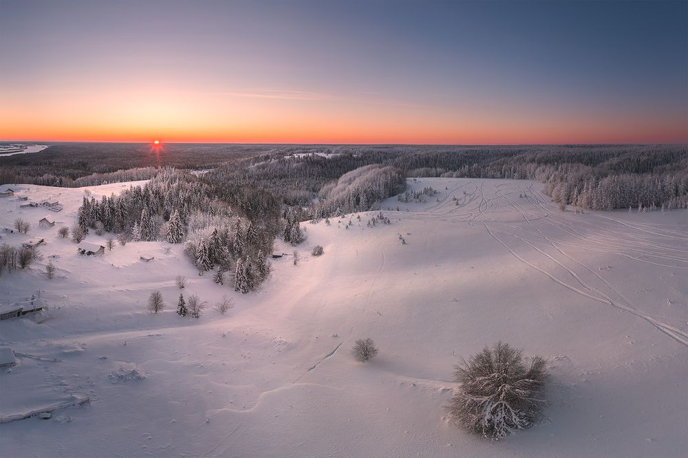 Морозный закат