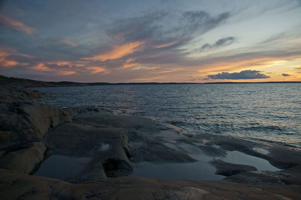 На Белом море.