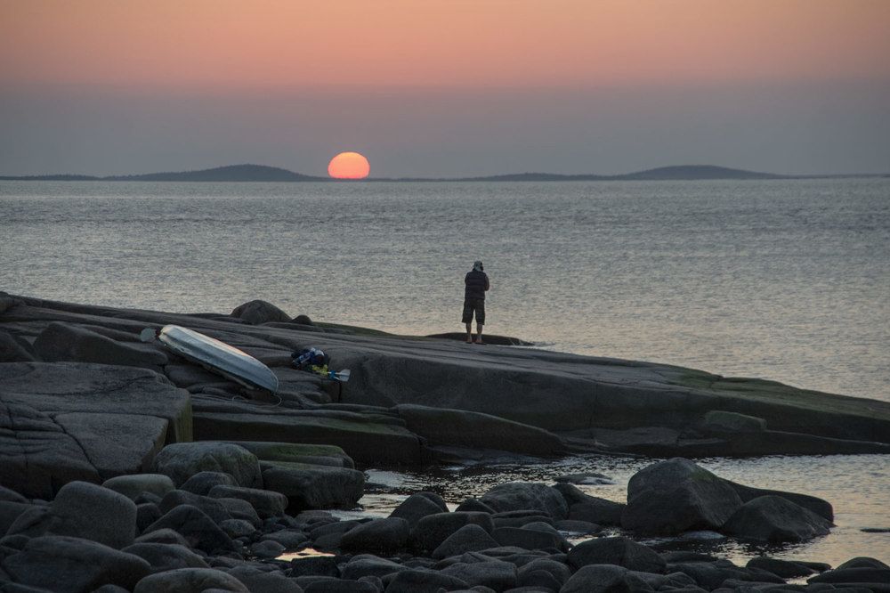 На Белом море.