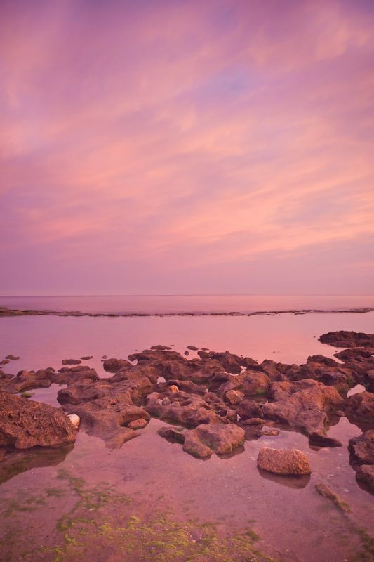 Dawn on a wild beach Hof DOR