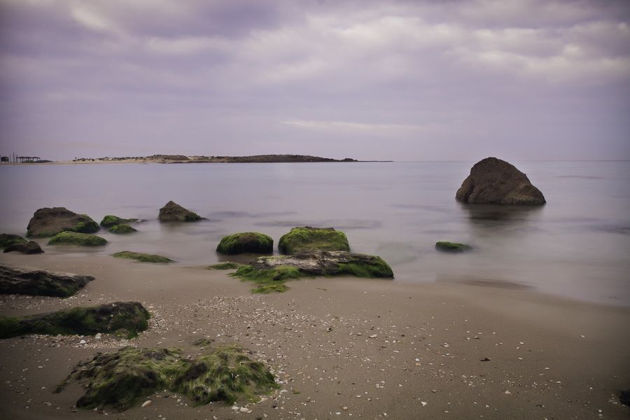 Dawn on a wild beach Hof DOR