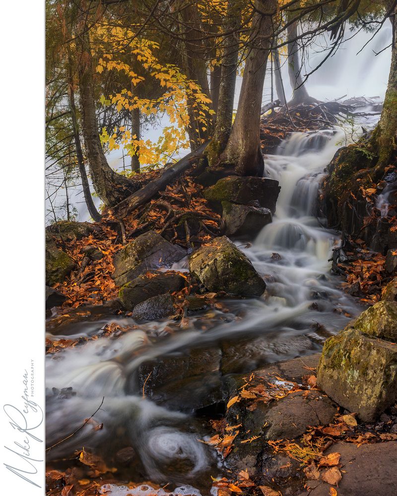 Bond Falls side stream. Ontonagon River, Upper Peninsula, Michigan, USA