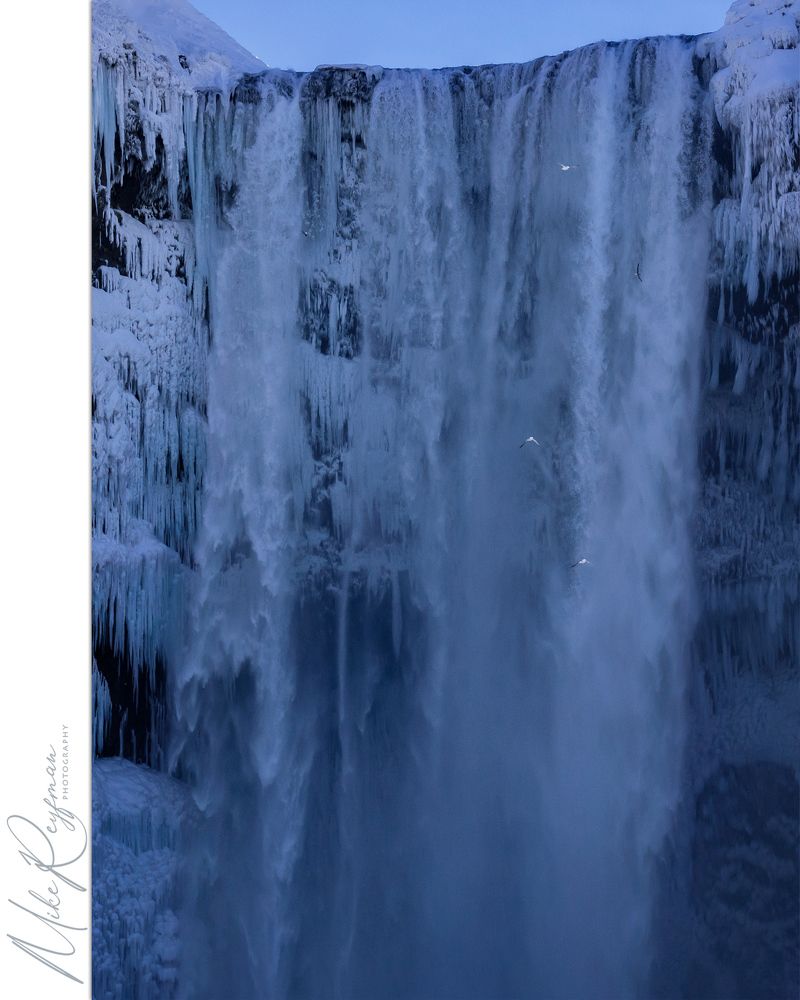 Skogafoss in Winter. South Coast, Skogar, Iceland