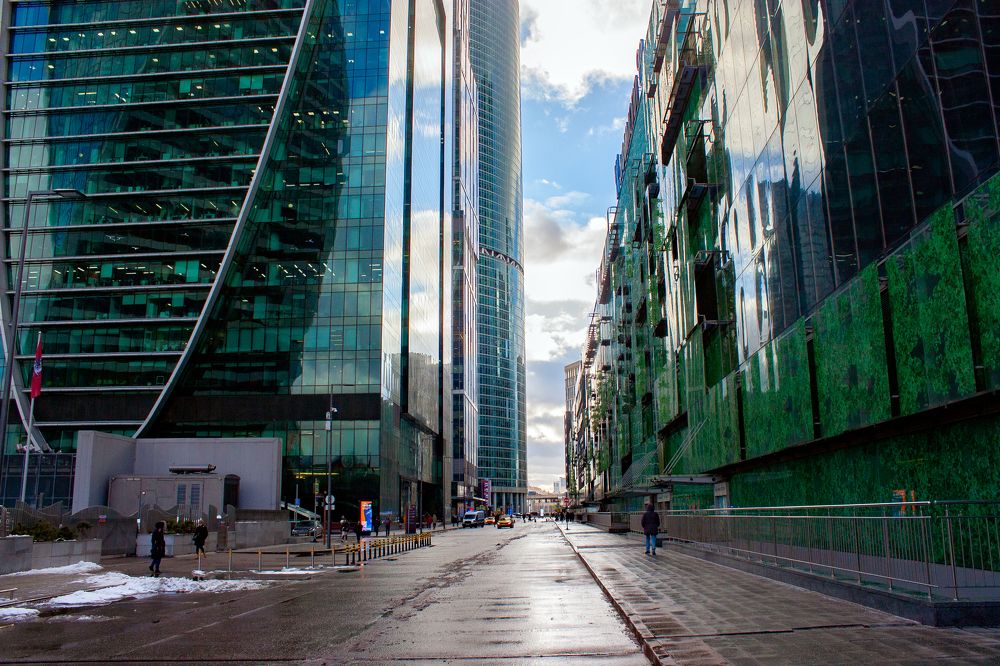 Фитнес-прогулка Москва сити.