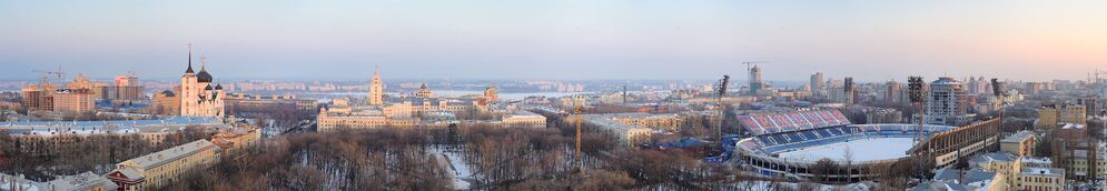 Благовещенский храм, управление ЮВЖД, стадион Труд