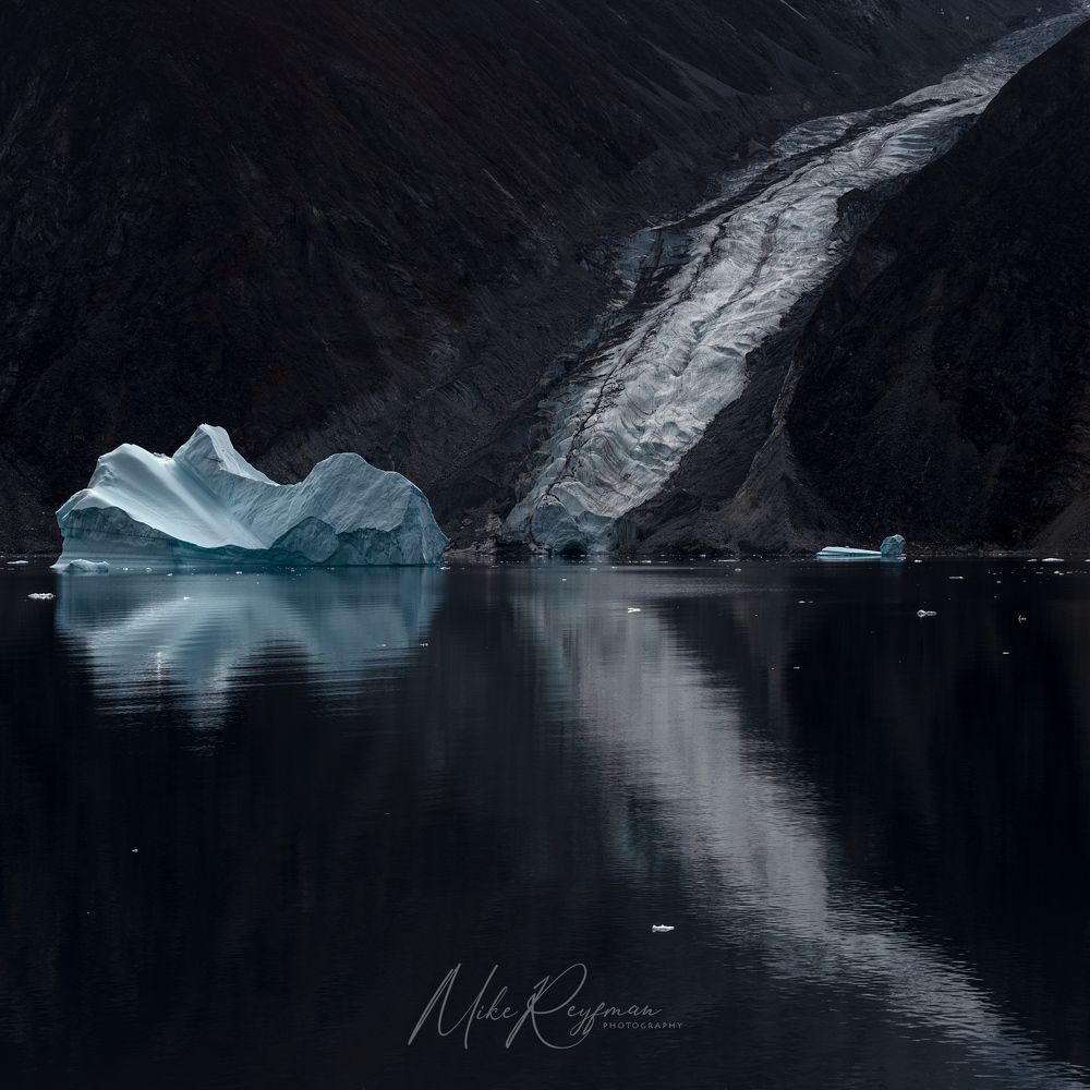 Ice Studies 1-6. Scoresby Sund, Greenland.