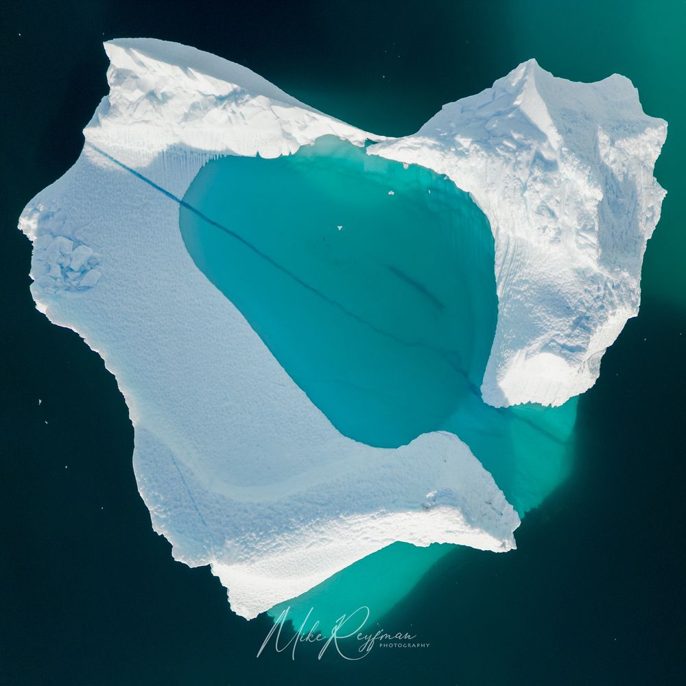 Ice Studies 1-6. Scoresby Sund, Greenland.