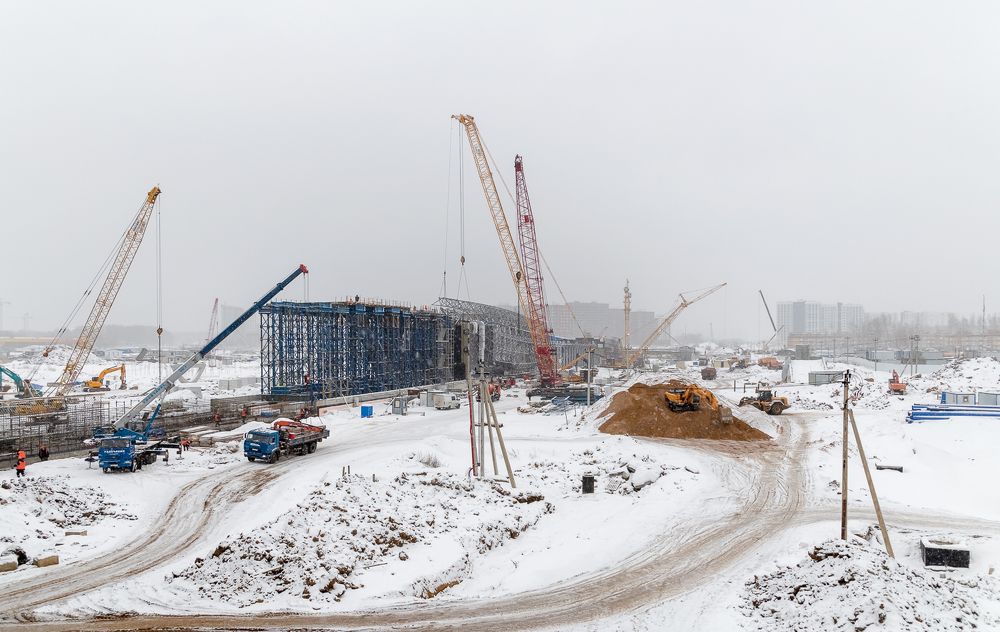 Стройка наземного метро в Новой Москве