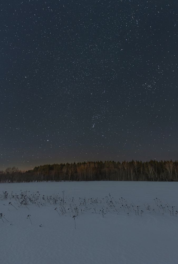 Звёздная ночь за городом