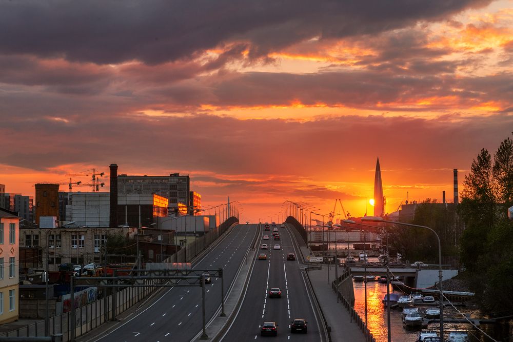 майский закат с моста Бетанкура...
