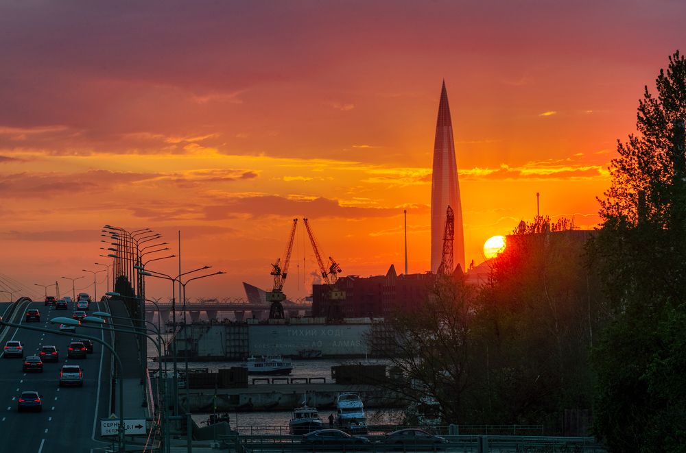 майский закат с моста Бетанкура...