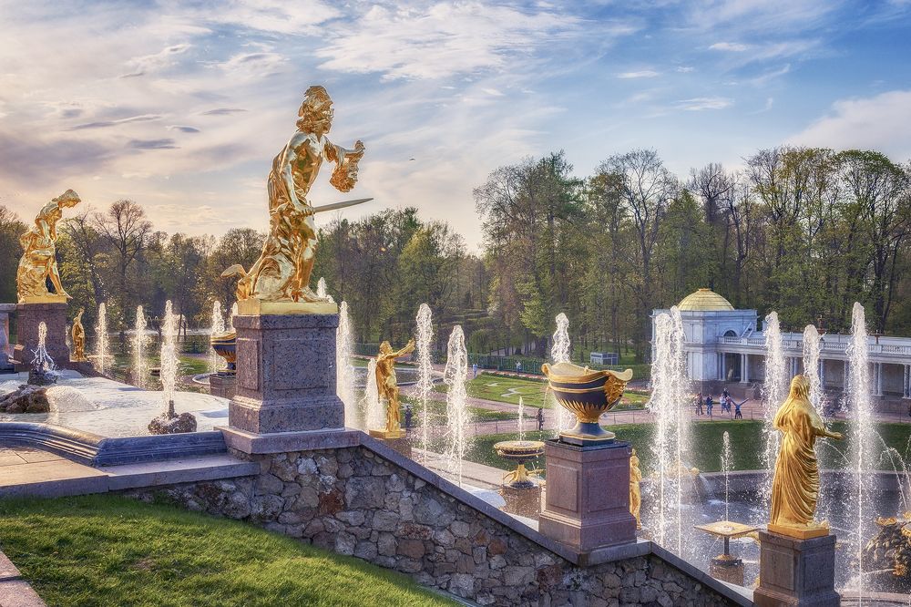 Петродворец, каскад фонтанов, фото 5