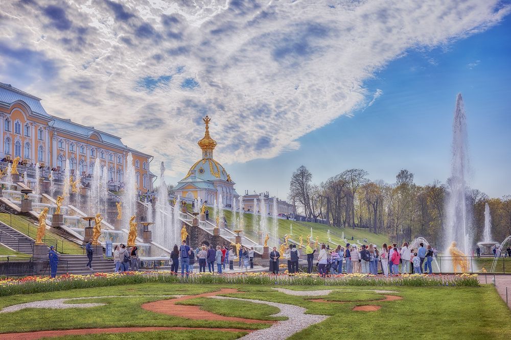 Петродворец, каскад фонтанов, фото 9
