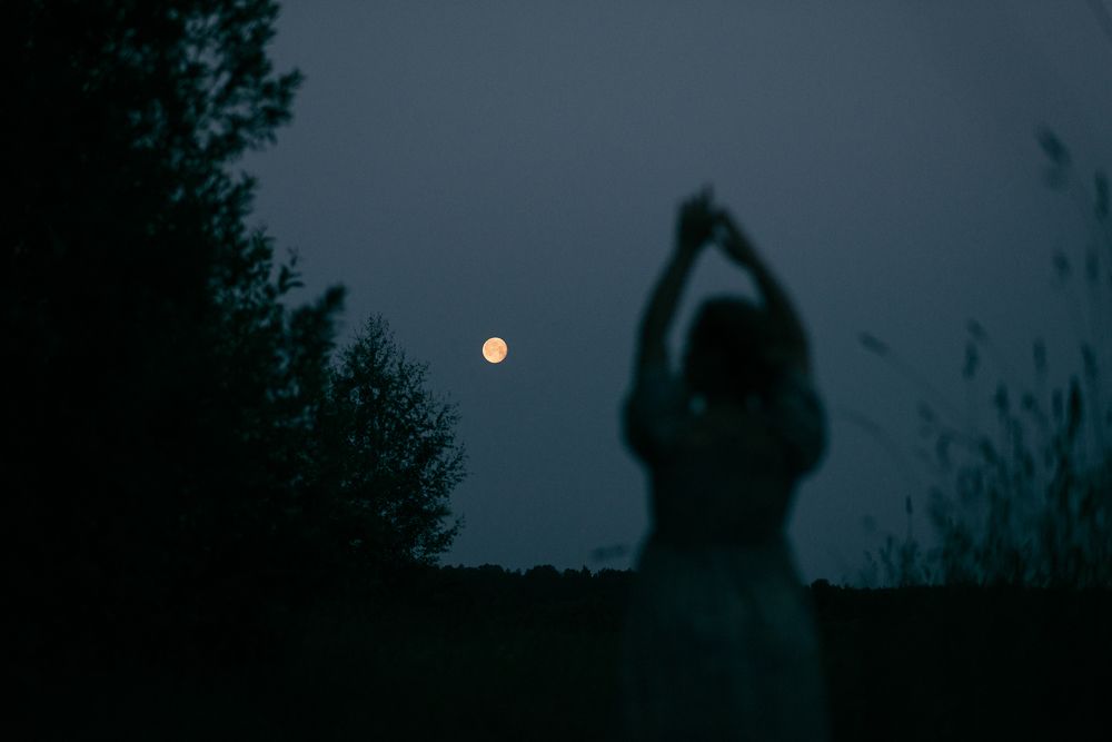 Летняя ночь и полная Луна