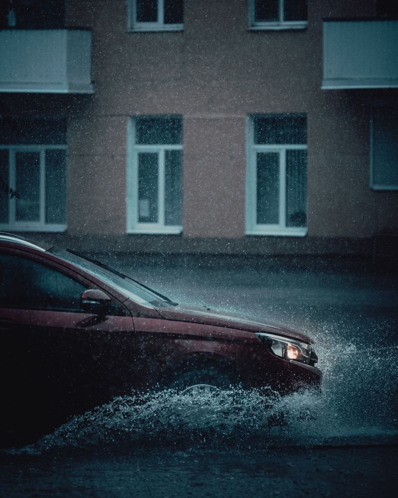 Во время ливня