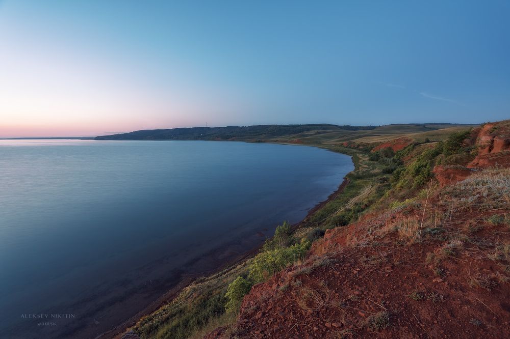 Летнее утро, на берегу озера Аслыкуль