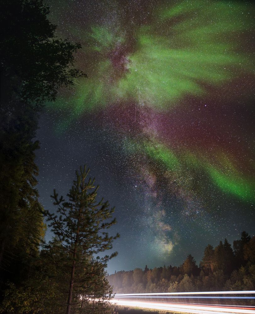 Aurora & milkyway