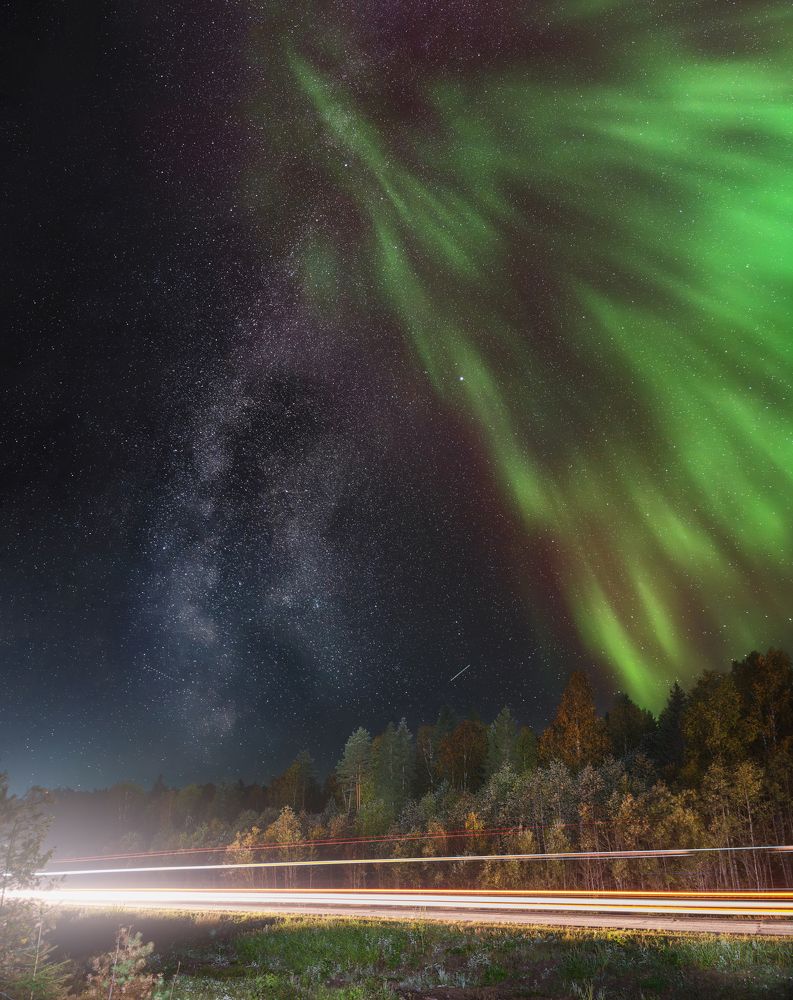 Aurora & milkyway