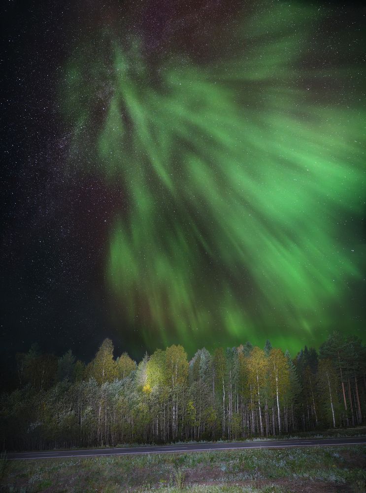 Aurora & milkyway
