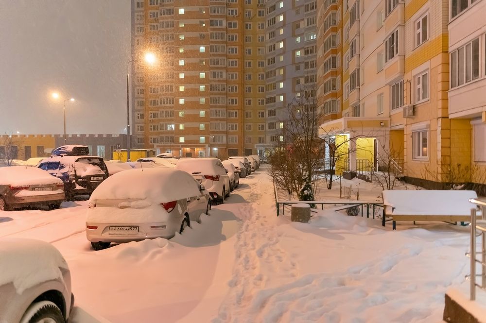 Снегопад в Новой Москве
