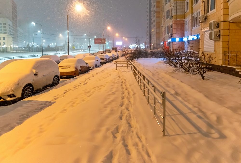 Снегопад в Новой Москве