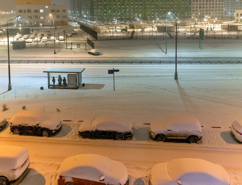 Снегопад в Новой Москве