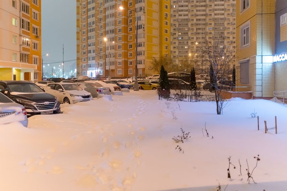 Снегопад в Новой Москве