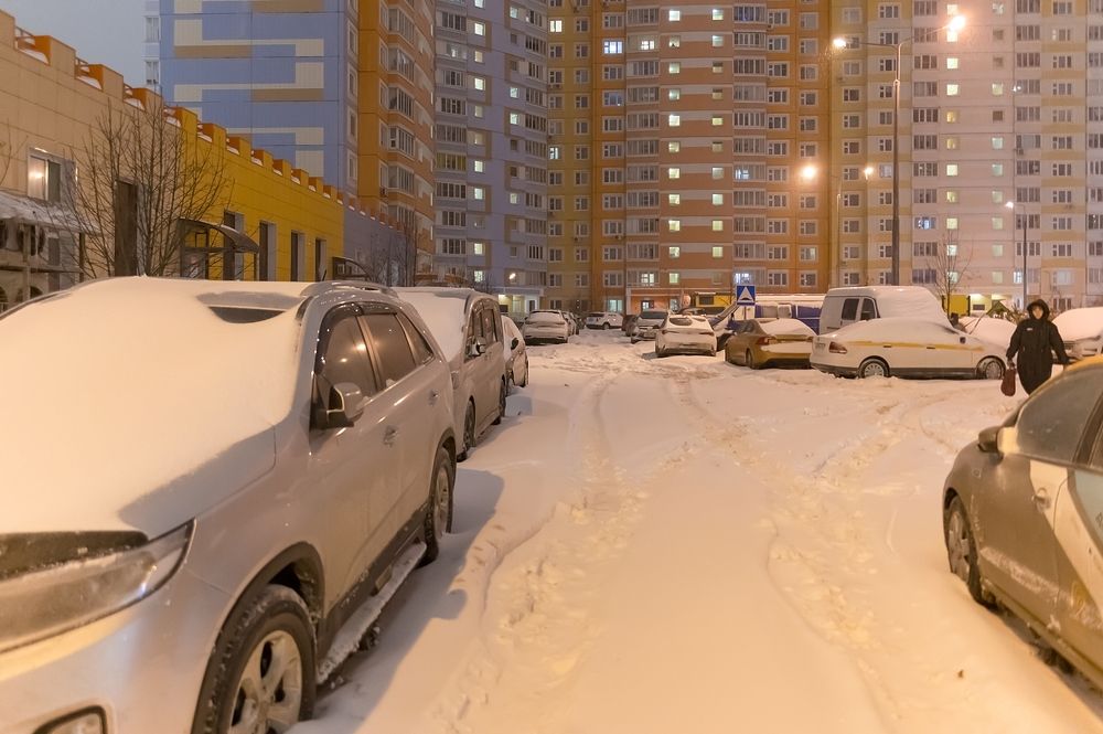 Снегопад в Новой Москве