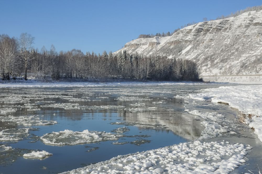 Ноябрьская оттепель на реке