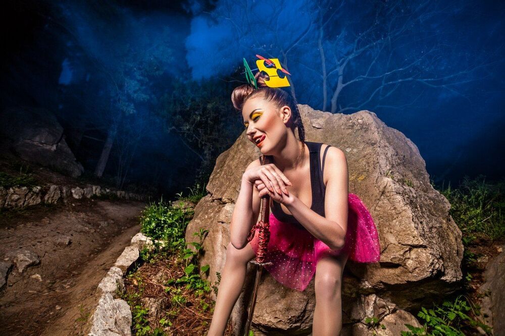 Location shoot в ночном парке
