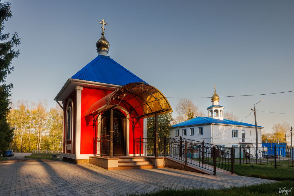 Алексинский район. Часовня Бориса и Глеба. Новогуровский.