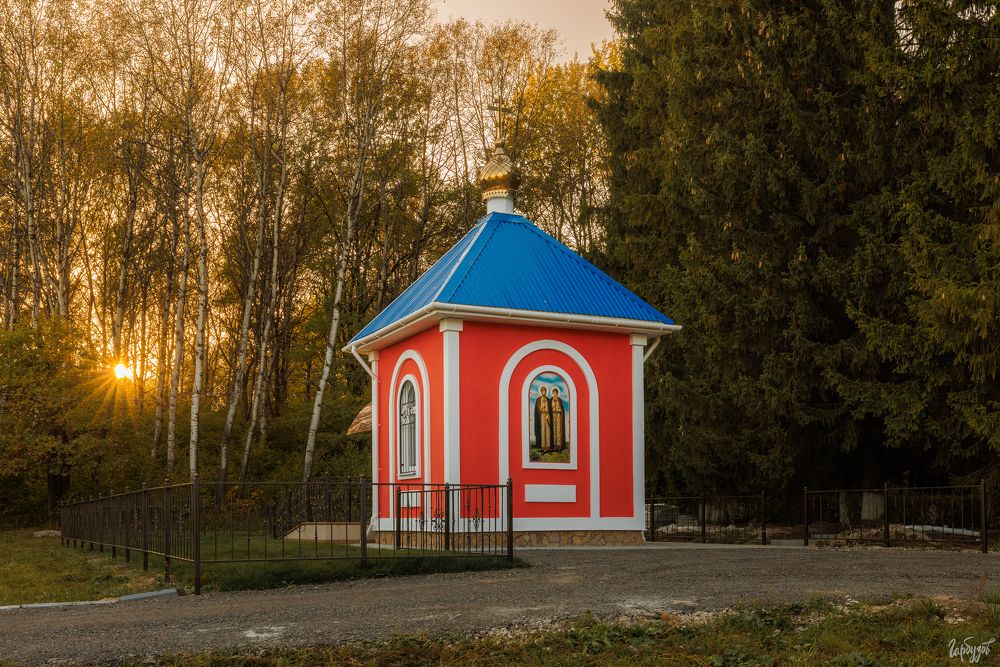 Алексинский район. Часовня Бориса и Глеба. Новогуровский.