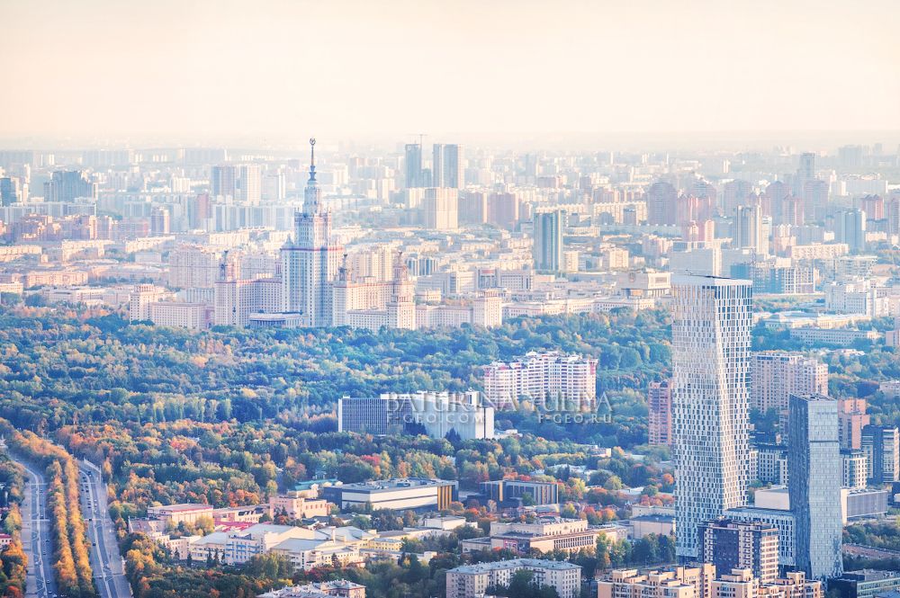 Выше Только Любовь. Вид со смотровой площадки в Москва-Сити